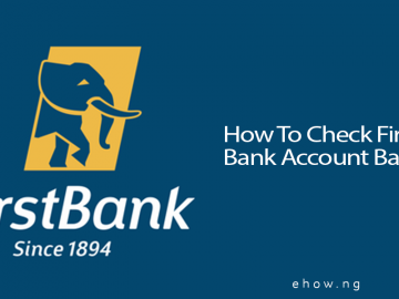 How To Check First Bank Account Balance